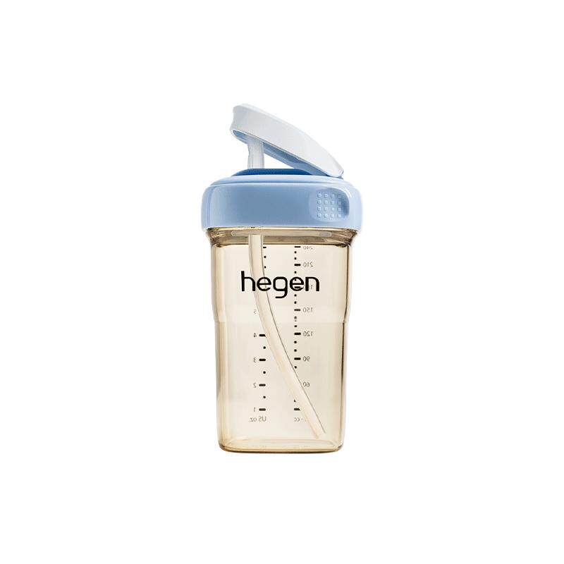 Hegen小月龄吸管杯婴幼儿学饮杯6个月以上宝宝喝水杯儿童ppsu杯