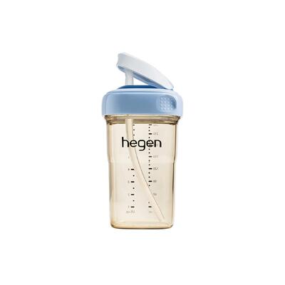 Hegen小月龄吸管杯婴幼儿学饮杯6个月以上宝宝喝水杯儿童ppsu杯