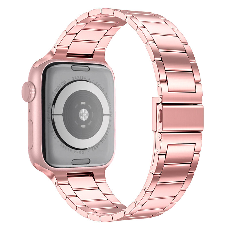 适用iwatch8表带ultra2苹果手表表带s9金属不锈钢se小蛮腰applew怎么看?