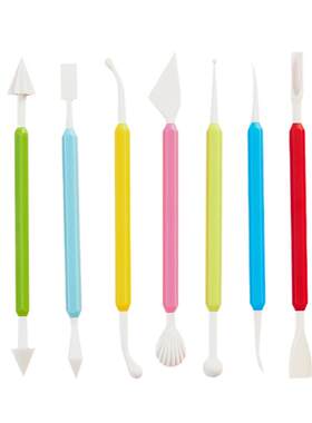Diy烘焙工具9件套 翻糖雕刻刀组塑形刀巧克力蛋糕雕花捏塑棒