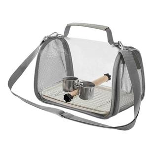 透气鹦鹉外出便携鸟笼八哥玄凤出门鸟包牡丹外带背包小太阳手提包
