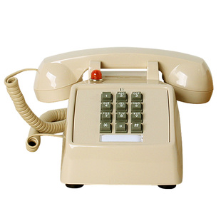 影楼摄影复古电话机道具电视电影红色旋转拨号盘座机模型装饰摆件