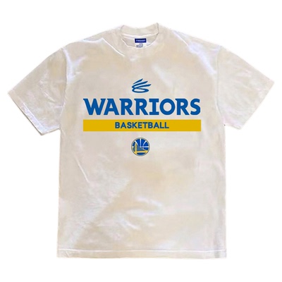 美式勇士队篮球库里30号球衣训练服休闲运动短袖T恤宽松重磅半袖