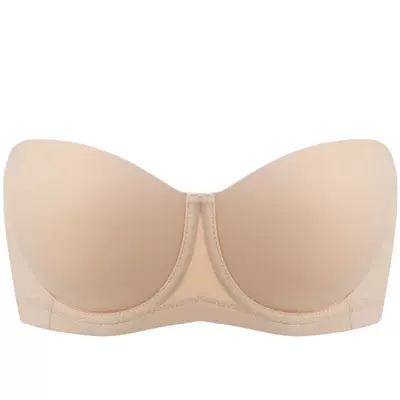 糖粒无肩带内衣防滑聚拢下垂抹胸