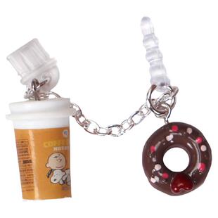 原创史努比手机耳机塞插孔适用于苹果安卓type-c数据口防尘塞挂件