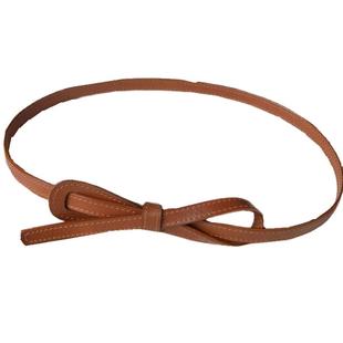 细腰带女式真皮百搭打结装饰皮带时尚黑色配连衣裙子毛衣收腰绑带