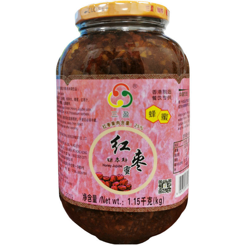 三盈蜂蜜红枣茶酱1150克口感好