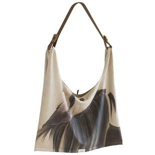 雷明娜X仟象映画 原创通勤春夏大容量斜挎包休闲单肩慵懒女托特包