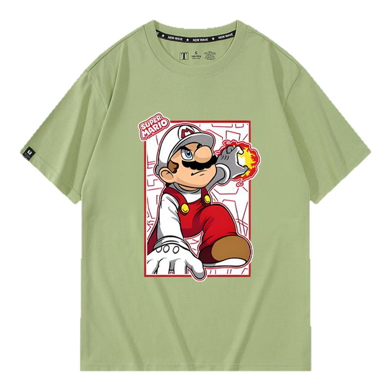 休闲宽松纯棉情侣短袖