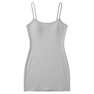 Drop neck sexy solid color tight hip skirt性感纯色紧身包臀裙