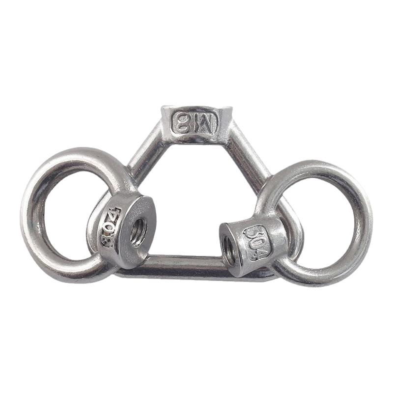 304不锈钢吊环螺母环形螺丝帽日式螺母船用起重M4M5M6M8M10M12M16