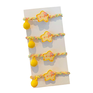 儿童黄色星星发夹可爱卡通发饰女童发绳侧边夹子头饰发卡刘海夹夏