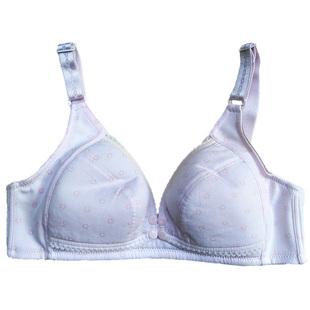 绿黛哺乳文胸前开扣薄款2排扣纯棉无钢圈孕妇胸罩喂奶孕期内衣女