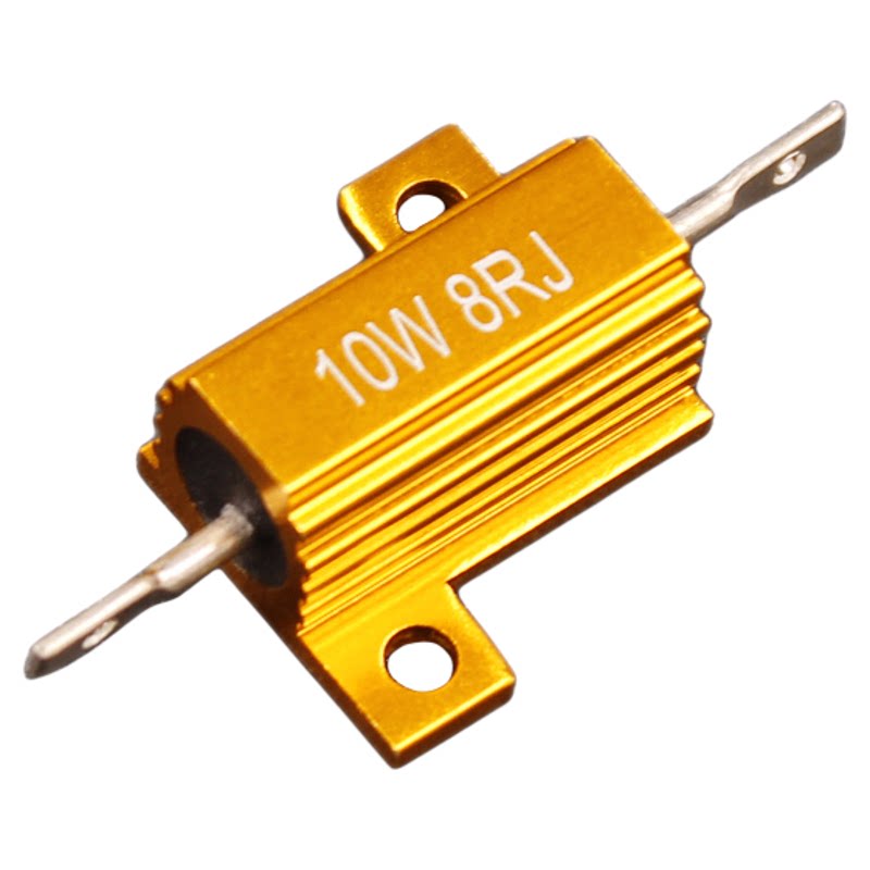 RX24黄金铝壳电阻器10W25W50W100W0.1R2R3R8R50R1K2K欧姆限流电阻