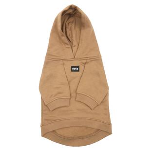 Boss进口Hoddie狗狗衣服字母连帽衫秋冬新款法斗修身印花潮流复古