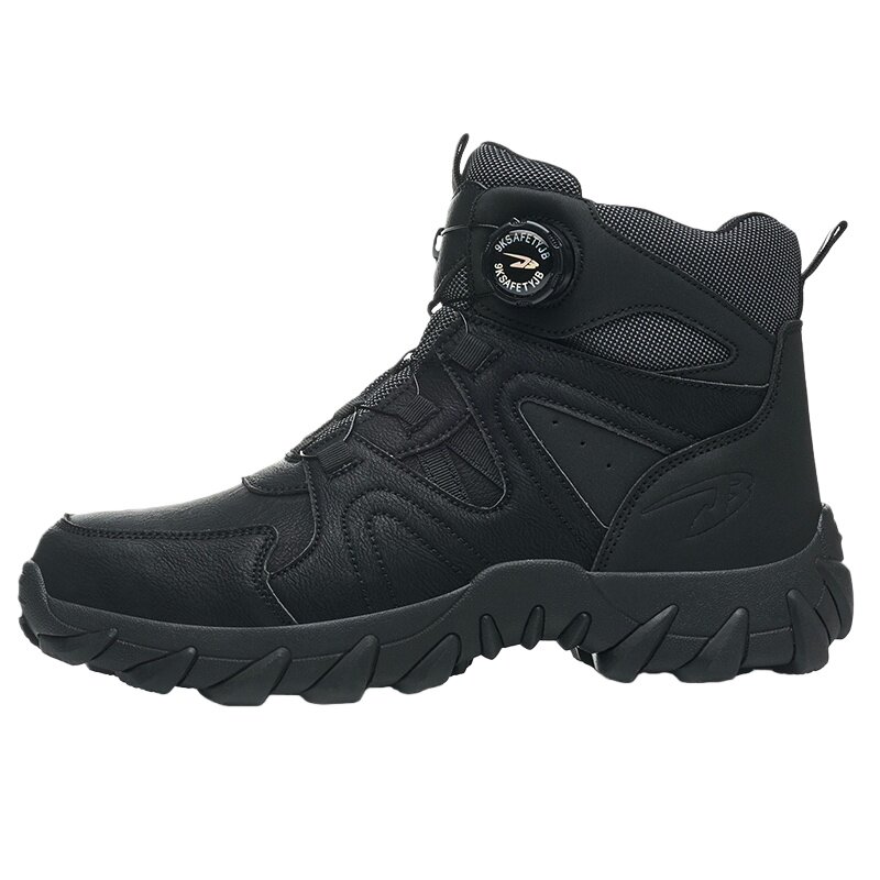 军工劳保鞋男款春秋2026新款防砸防刺穿防水钢头耐磨轻便安全鞋
