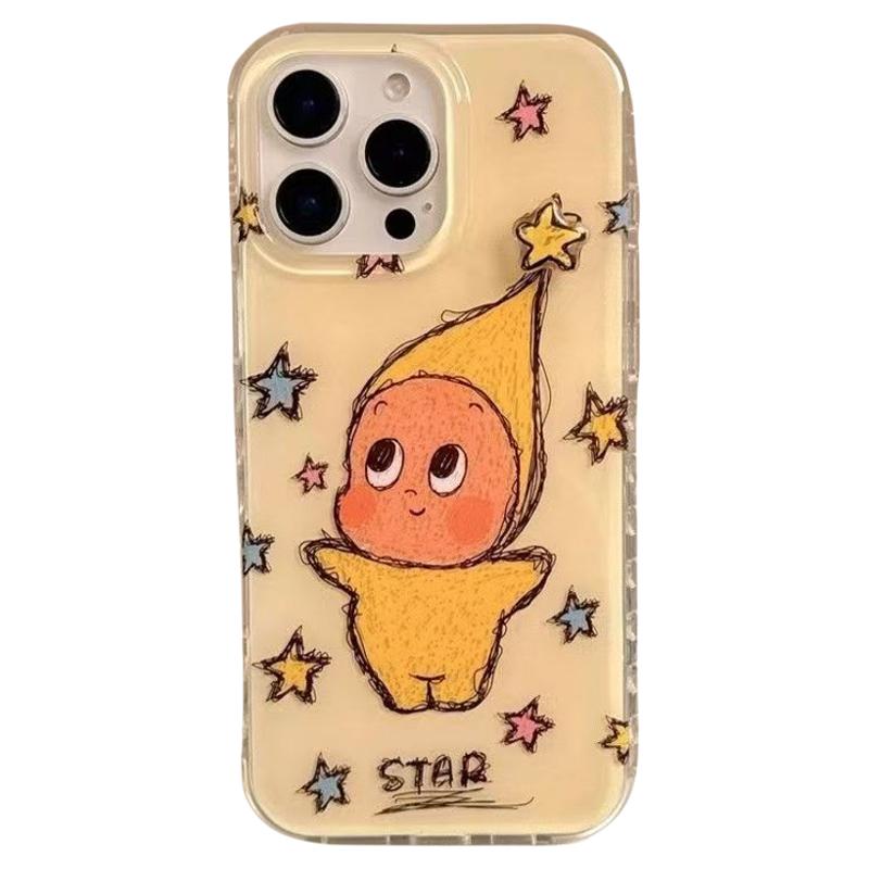 潦草涂鸦星星人不撞款防摔保护套