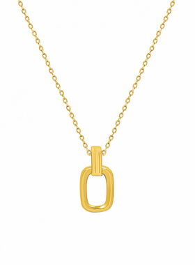 轻奢小众设计师U型钛钢锁骨链