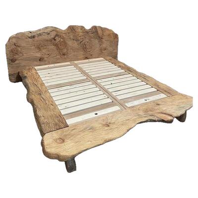 侘寂风2人以上复古全实木实木床