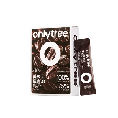 onlytree美式纯黑咖啡速溶咖啡