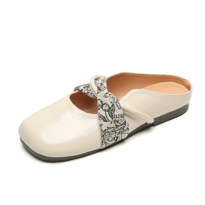 现货！秒发法式气质包头半拖鞋