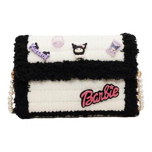 库洛米diy手工编织包包成品自制网格毛线材料包送女友礼物斜挎包