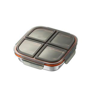 304不锈钢分格饭盒定量密封盒减脂专用餐盒上班微波炉加热便当盒