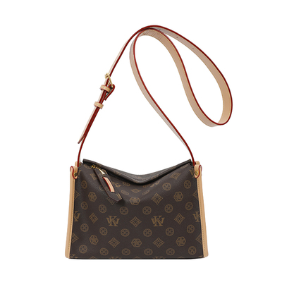 皮质斜挎包大容量复古百搭通勤包