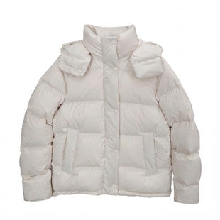 LU家泡芙面包服可溯源三星五格杜邦三防保暖90白鸭绒加厚羽绒服女