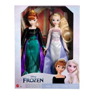 芭比娃娃迪士尼冰雪奇缘系列之冰纷公主永恒经典豪华套装艾莎安娜