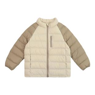 纯一良品童装儿童羽绒服2024秋冬新款中大童三防95绒轻暖立领外套