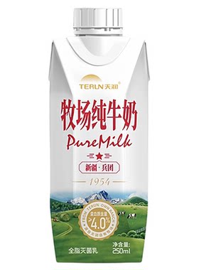 天润新疆兵团浓缩纯牛奶