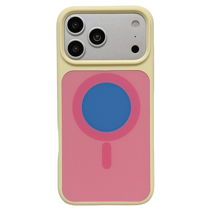 jze 韩系多巴胺撞色磁吸适用苹果17ProMax手机壳液态硅胶iphone16pro新款17女款15pro超好看14全包防摔手机套