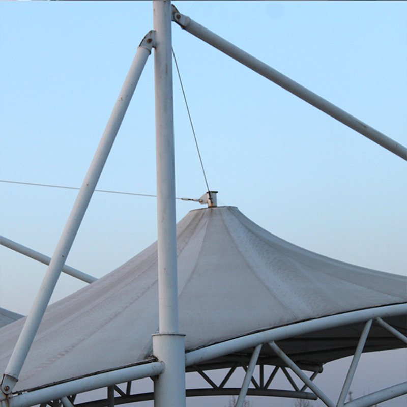 厂家供应体育场膜结构球场遮阳棚膜结构抗冲击批发张膜结构拉雨棚