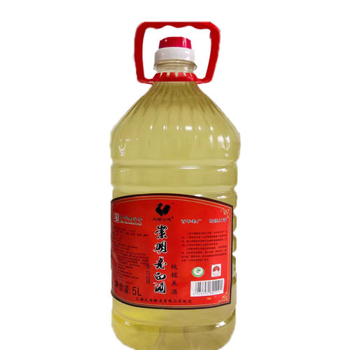 中华老字号公鸡牌崇明老白酒14度不甜爽口型糯米酒5L10斤糯米酿造