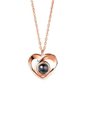 项链女纯银2020年新款情人节礼物