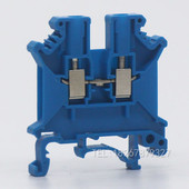 优质铜件 导轨组合式 uk3n接线端子排 2.5MM不滑丝u. 100片装