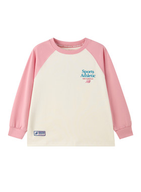 New Balance nb童装儿童男女26年春新款撞色长袖T恤ND7DG1E053