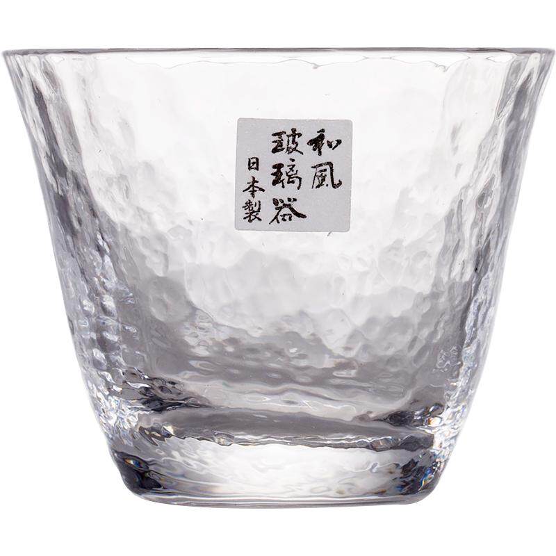 东洋佐佐木锤纹水晶玻璃杯子日本进口高档品茗杯茶杯子