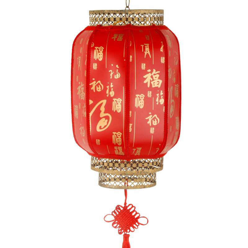 灯笼仿古羊皮百福祥云梅花