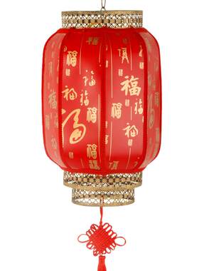 灯笼仿古羊皮百福祥云梅花