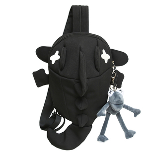 可爱卡通丑萌搞怪鲨鱼包女童轻便双肩包男生休闲小书包旅游背包