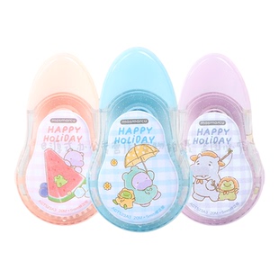 晨光呱呱夏令营20米修正带可爱解压创意高颜值顺滑改正带涂改带小学生专用masmarcu卡通捏一捏解压修正带20米