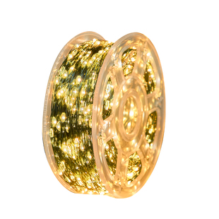 挂树上灯串绿线铜丝灯装饰满天星户外防水新年过年led鞭炮灯彩灯