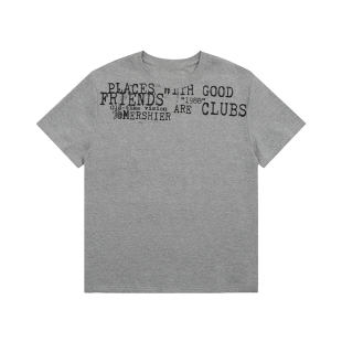 F383 2025美式复古字母印花正肩短袖T恤宽松休闲百搭打底上衣男女