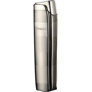 honest百诚新款防风直冲充气金属打火机点烟器耐用定制火机送男友