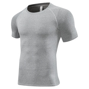 篮球紧身衣套装男士短袖健身速干衣压缩高弹七分训练打底紧身裤