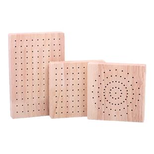 实木底座 手办模型精雕油泥 软陶超轻粘土支架带孔底座 雕塑工具