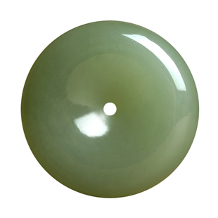 和田玉青白玉平安扣吊坠男女款项链玉坠饰品车挂件玉佩玉牌毛衣链