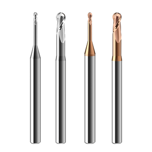 600钨钢涂层和铝用小径深沟球刀R0.5/R0.75/R1/R1.25/R1.75